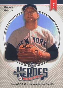 2002 Upper Deck Prospect Premieres - Heroes of Baseball: Mickey Mantle #HMM7 Mickey Mantle  Front