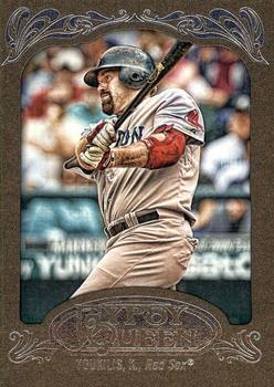 2012 Topps Gypsy Queen - Framed Gold #22 Kevin Youkilis Front
