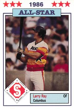 1986 Jennings Southern League All-Stars #11 Larry Ray Front