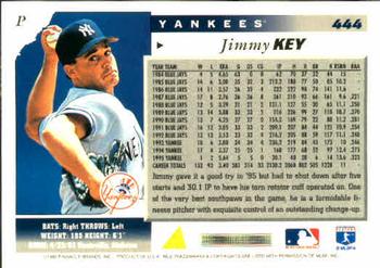 1996 Score #444 Jimmy Key Back
