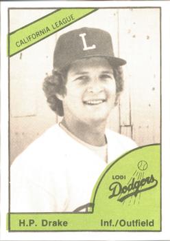 1978 TCMA Lodi Dodgers #3 H.P. Drake Front