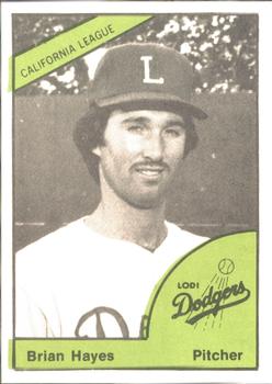 1978 TCMA Lodi Dodgers #7 Brian Hayes Front