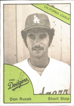 1978 TCMA Lodi Dodgers #16 Don Ruzek Front