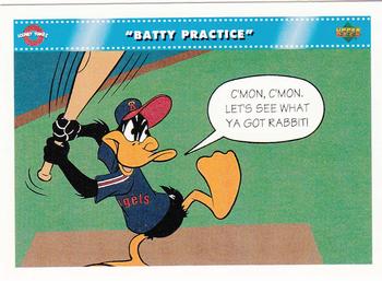 1992 Upper Deck Comic Ball 3 #45 Batty Practice Front