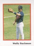 1990 Publications International Trivia Stickers #NNO Wally Backman Front