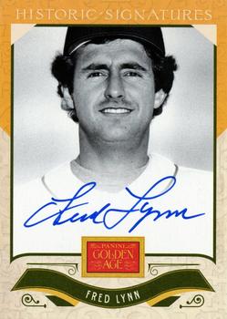 2012 Panini Golden Age - Historic Signatures #FL Fred Lynn Front