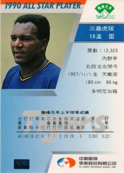 1990 CPBL All-Star Players #R04 Jose Moreno Back