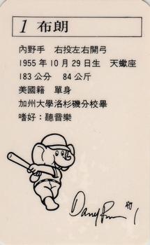 1991 CPBL All-Star Players #R12 Darrell Brown Back