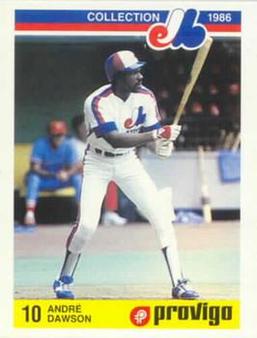 1986 Provigo Montreal Expos #9 Andre Dawson Front