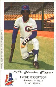1982 Columbus Clippers Police #NNO Andre Robertson Front