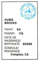 1982 All-Star Game Program Inserts #NNO Hubie Brooks Back