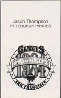 1984 All-Star Game Program Inserts #NNO Jason Thompson Back
