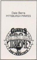 1984 All-Star Game Program Inserts #NNO Dale Berra Back