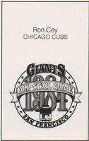 1984 All-Star Game Program Inserts #NNO Ron Cey Back