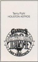 1984 All-Star Game Program Inserts #NNO Terry Puhl Back
