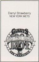 1984 All-Star Game Program Inserts #NNO Darryl Strawberry Back