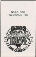 1984 All-Star Game Program Inserts #NNO Nolan Ryan Back