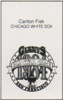 1984 All-Star Game Program Inserts #NNO Carlton Fisk Back