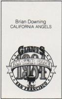 1984 All-Star Game Program Inserts #NNO Brian Downing Back