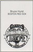 1984 All-Star Game Program Inserts #NNO Bruce Hurst Back