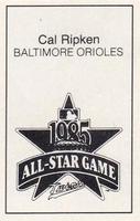 1985 All-Star Game Program Inserts #NNO Cal Ripken Jr. Back