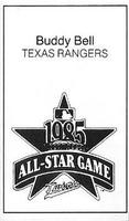 1985 All-Star Game Program Inserts #NNO Buddy Bell Back