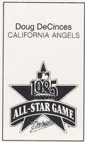 1985 All-Star Game Program Inserts #NNO Doug DeCinces Back