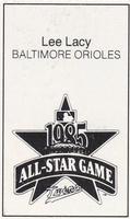 1985 All-Star Game Program Inserts #NNO Lee Lacy Back