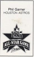 1985 All-Star Game Program Inserts #NNO Phil Garner Back