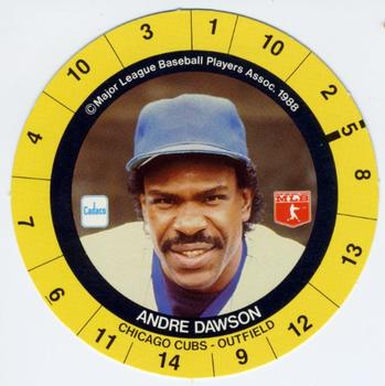 1989 Cadaco Discs #NNO Andre Dawson Front