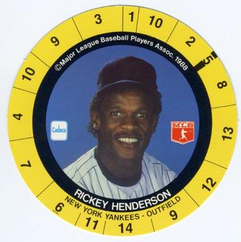 1989 Cadaco Discs #NNO Rickey Henderson Front