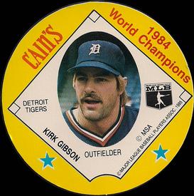 1985 Cain's Detroit Tigers Discs #NNO Kirk Gibson Front