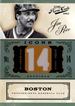 2012 Playoff Prime Cuts - Icons Jersey Number #13 Jim Rice Front