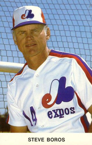 1982 Montreal Expos #NNO Steve Boros Front