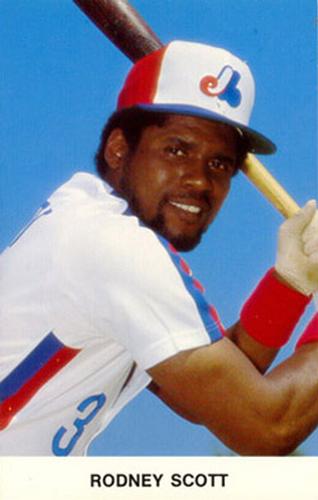 1980 Montreal Expos Postcards #NNO Rodney Scott Front