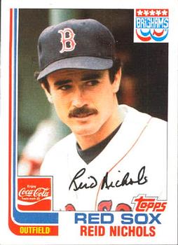 1982 Topps Brigham's/Coca-Cola Boston Red Sox #12 Reid Nichols Front