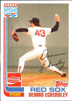 1982 Topps Brigham's/Coca-Cola Boston Red Sox #5 Dennis Eckersley Front