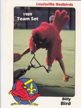 1989 Louisville Redbirds #1 Billy Bird Front