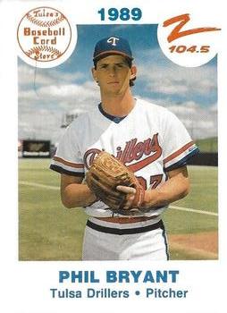1989 Tulsa Drillers #4 Phil Bryant Front