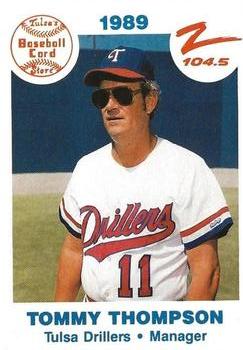 1989 Tulsa Drillers #25 Tommy Thompson Front
