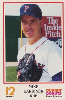 1991 Dunkin' Donuts Pawtucket Red Sox #NNO Mike Gardiner Front