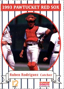 1993 Dunkin' Donuts Pawtucket Red Sox #NNO Ruben Rodriguez Front