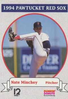 1994 Dunkin' Donuts Pawtucket Red Sox #NNO Nate Minchey Front