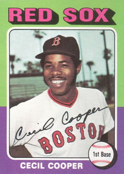 1975 Topps #489 Cecil Cooper Front