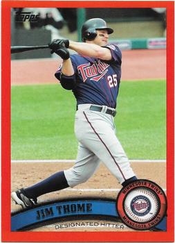 2011 Topps - Red Border #253 Jim Thome Front