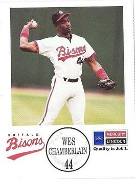1990 Buffalo Bisons #NNO Wes Chamberlain Front