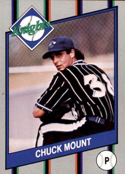 1990 Charlotte Knights #18 Chuck Mount Front