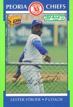 1990 Peoria Chiefs #32 Lester Strode Front