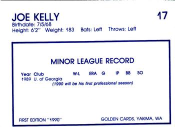 1990 Yakima Bears #17 Joe Kelly Back