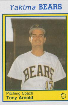 1990 Yakima Bears #19 Tony Arnold Front